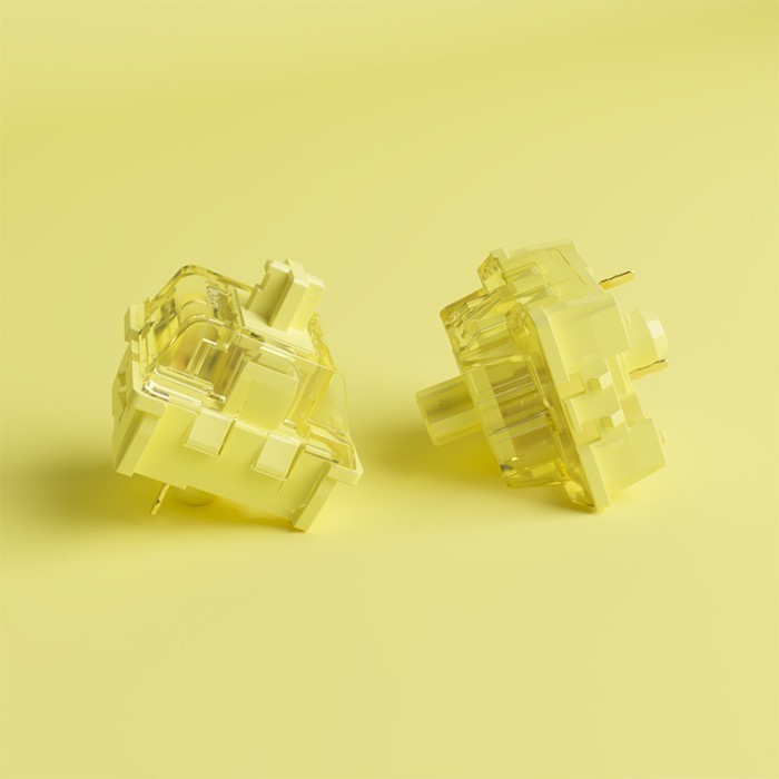 [Good] BEST LUBED AKKO V3 Cream Yellow Switch Linear Mechanical Switch with