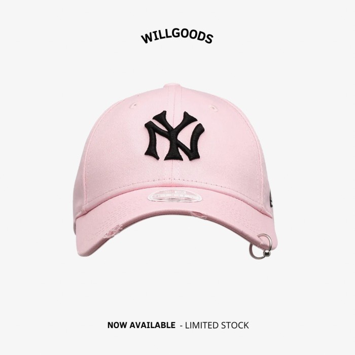 Topi Wanita New Era New York Yankess Cap Pink Original Resmi