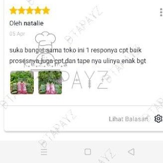 

Jamin enak! D'TAPAYZ - HOMEMADE TAPE ULI - 1 kg