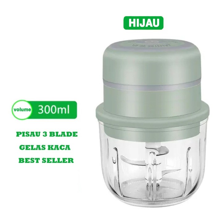 Usb Mini Chopper Kaca Wireless / Usb Food Processor /Usb Blender Mini.