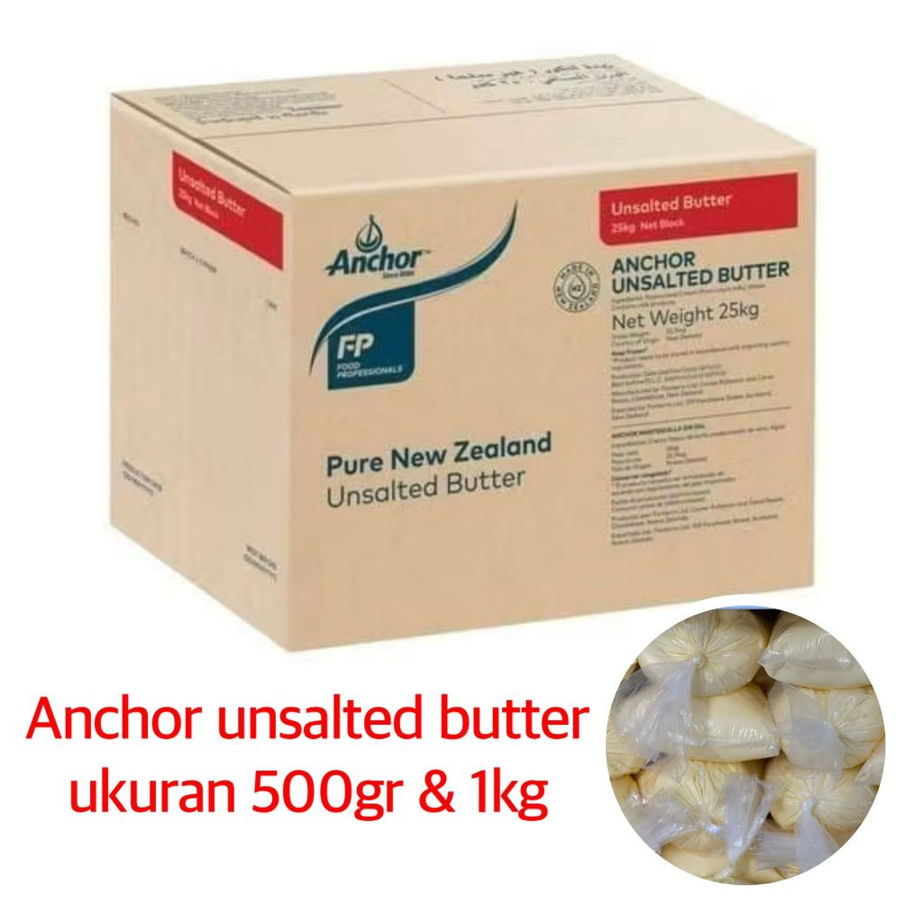 

GRATIS ONGKIR - ANCHOR UNSALTED BUTTER REPACK