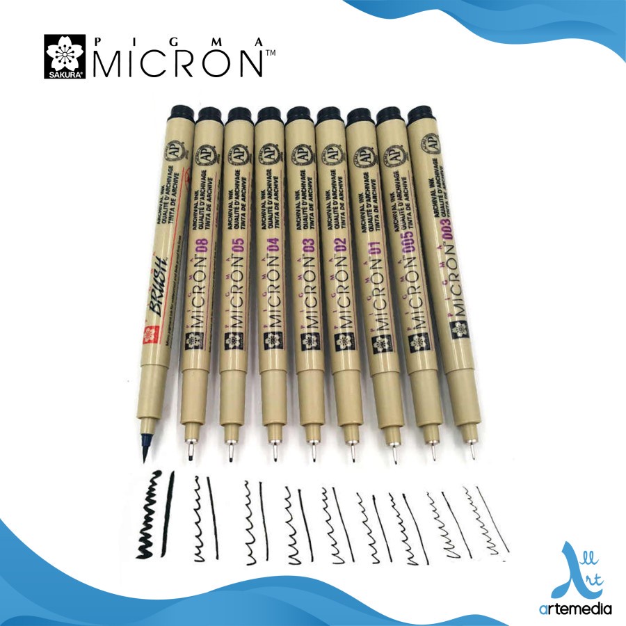 

Sakura Pigma Micron Drawing Pen Set 9 Fine Liner