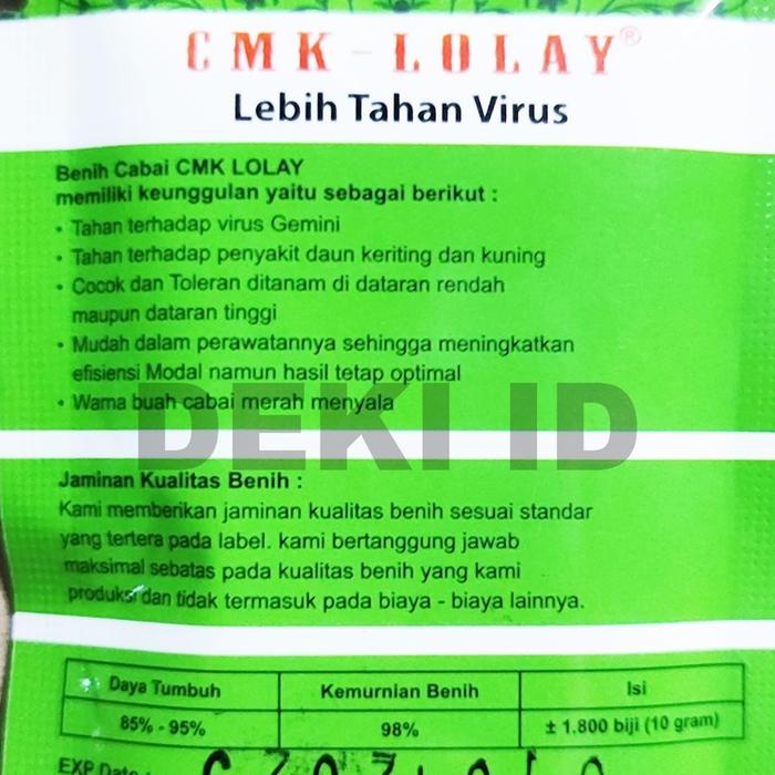 Sale Terbatas Benih Cmk Lolay 10 Gram Bibit Cabai Merah Keriting Unggul Aman