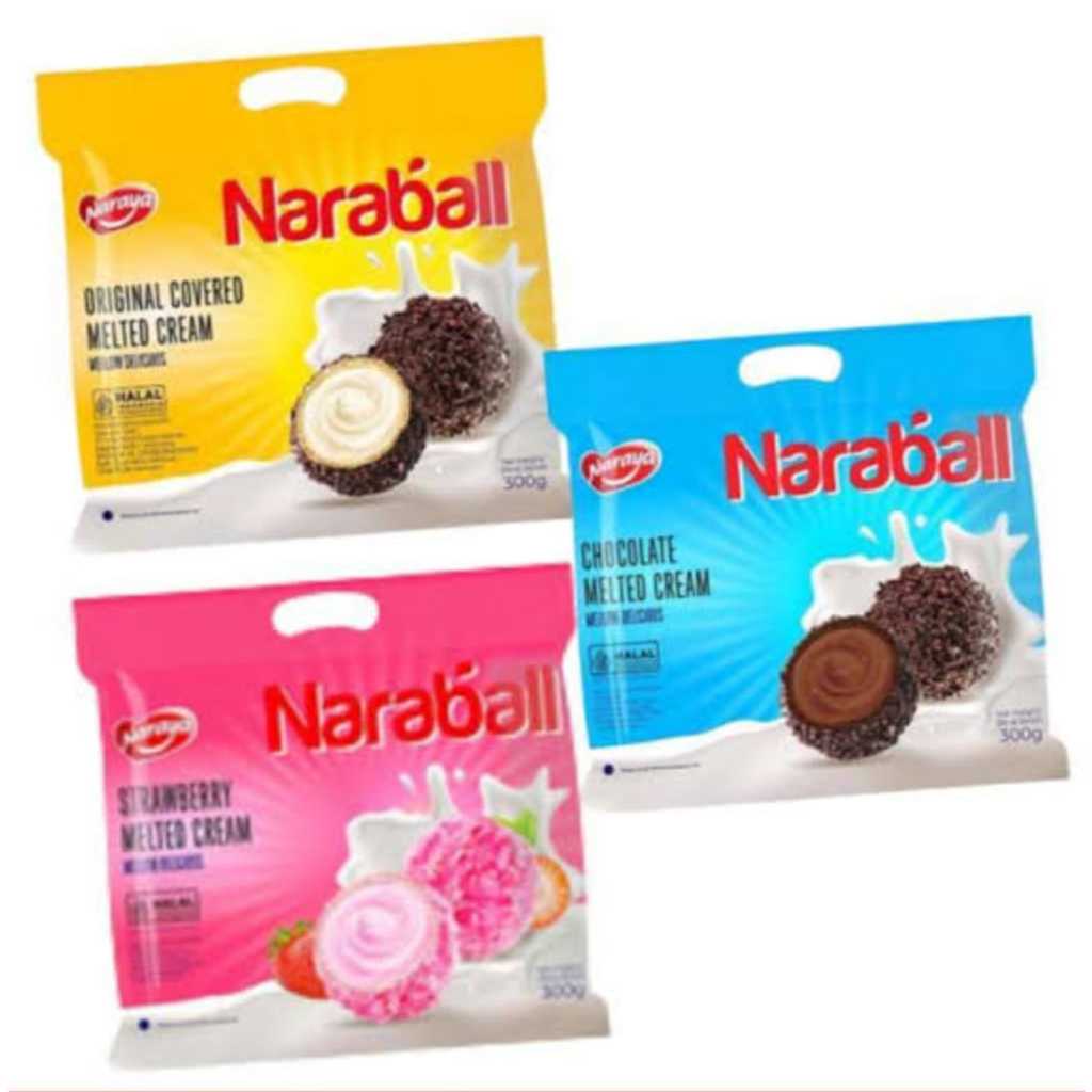 

HJ Naraya NARABALL Wafer Ball Original Chocolate Strawberry Melted Cream 300g