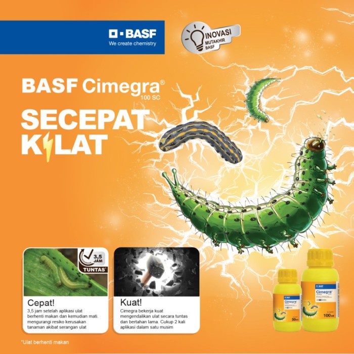 Terbaru Insektisida Cimegra 100Sc 100 Ml Obat Racun Hama Ampuh Basmi Ulat Daun Original