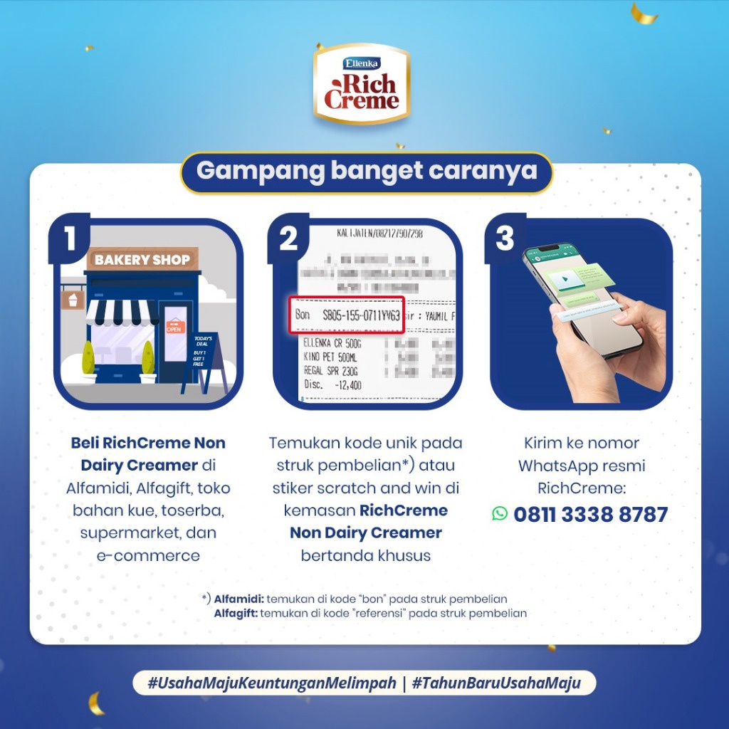 

[Package Paket Bundling] RichCreme Whip Crme 200 gr + RichCreme Non Dairy Creamer 500 gr