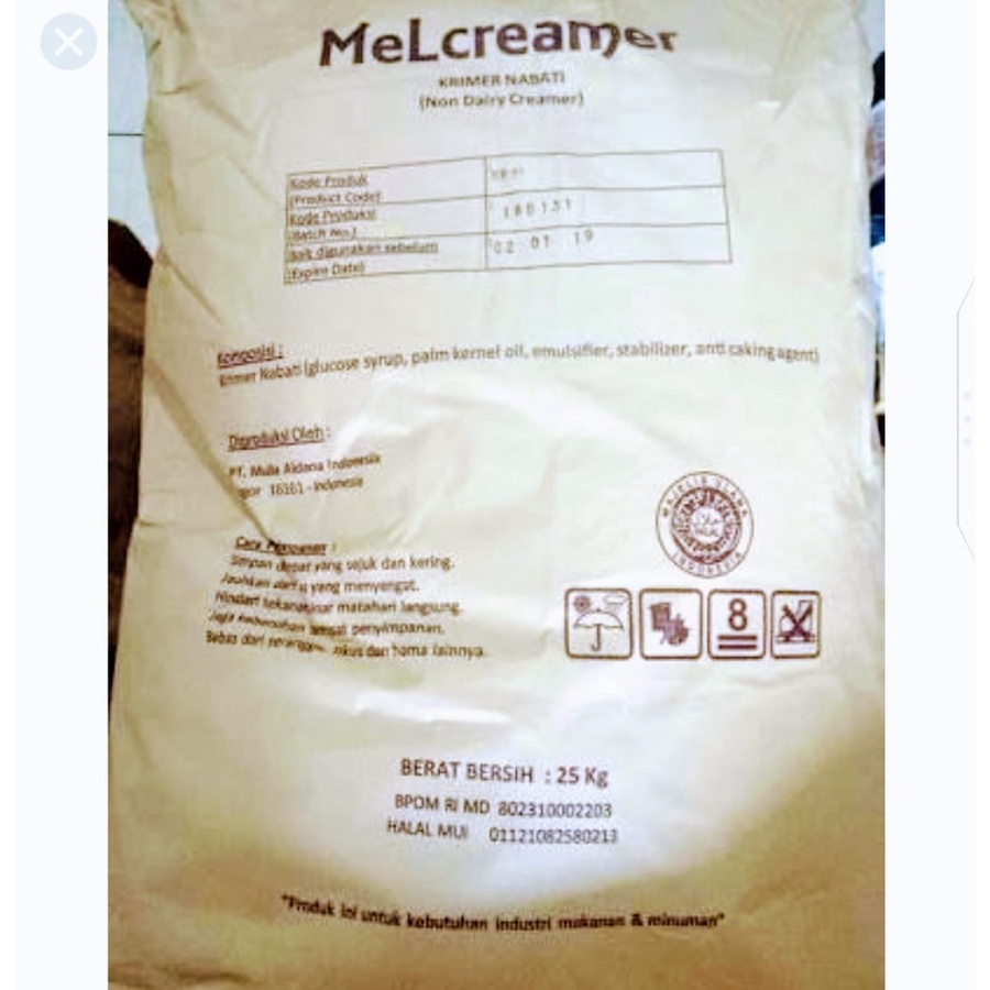 

Bubuk Creamer 1 Sak Creamer NDC 25 KG ( reguler )