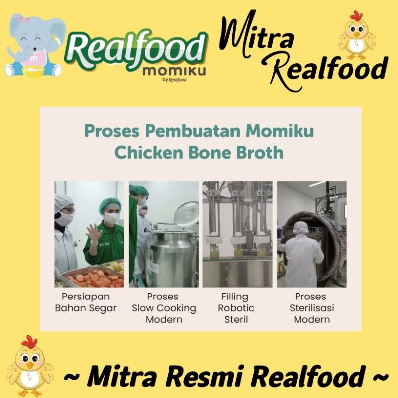 

Realfood Momiku Chicken Bone Broth Mpasi Kaldu Tulang Ayam Bersertifikat Bpom Halal