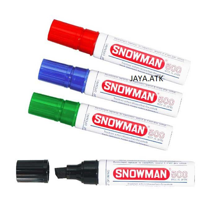 SPIDOL PERMANEN MARKER JUMBO BESAR SNOWMAN 500 WATERPROOF TAHAN AIR SPIDOL PERMANENT