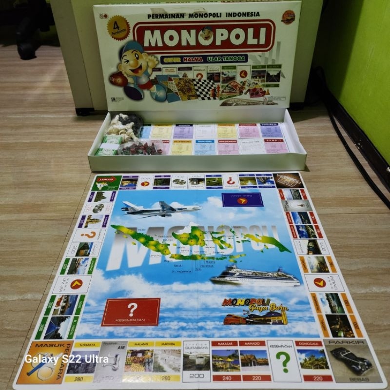 IK Gameboard / Permainan Monopoli / Monopoly Super Jumbo / Monopoli Orinal / Monopoli GB Biru /