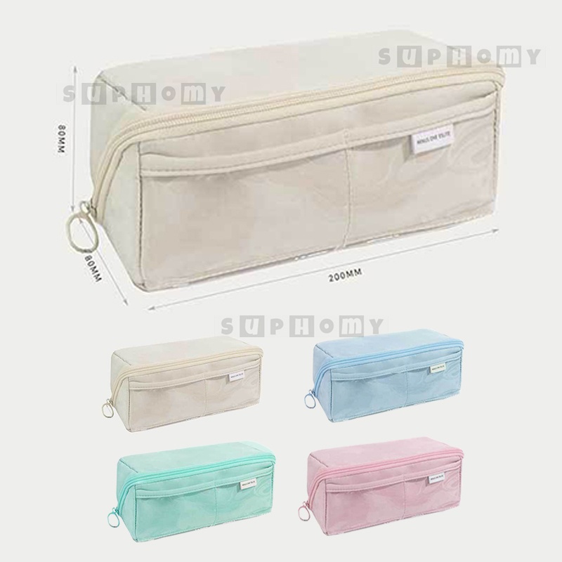 

Kotak pensil Tempat alat tulis aesthetic Tas PenaTempat Pencil Tas Pensil kapasitas besar