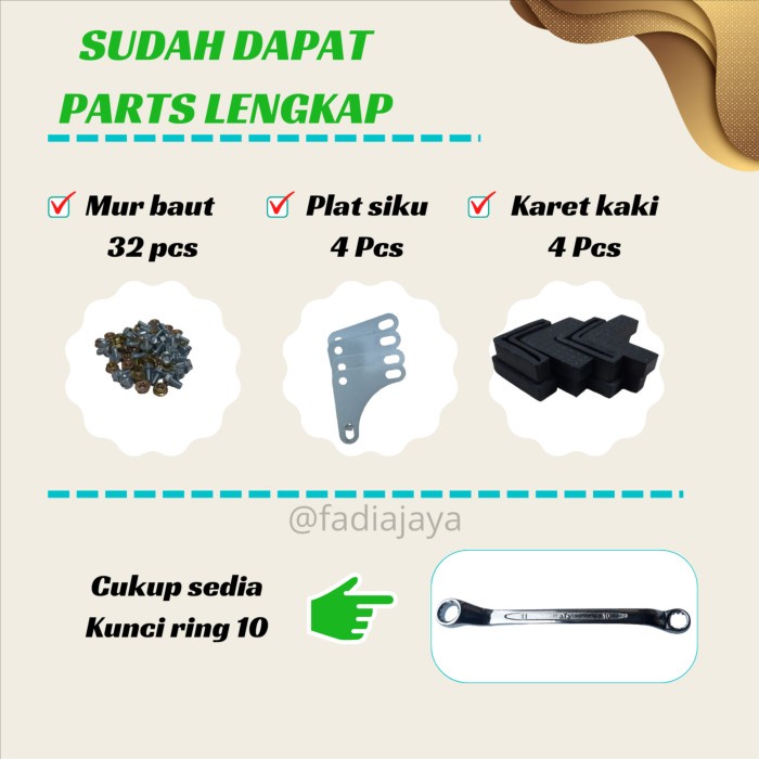 Terpopuler Meja Dapur Tempat Bumbu Rak Kompor Besi 3 Susun Portable Serbaguna