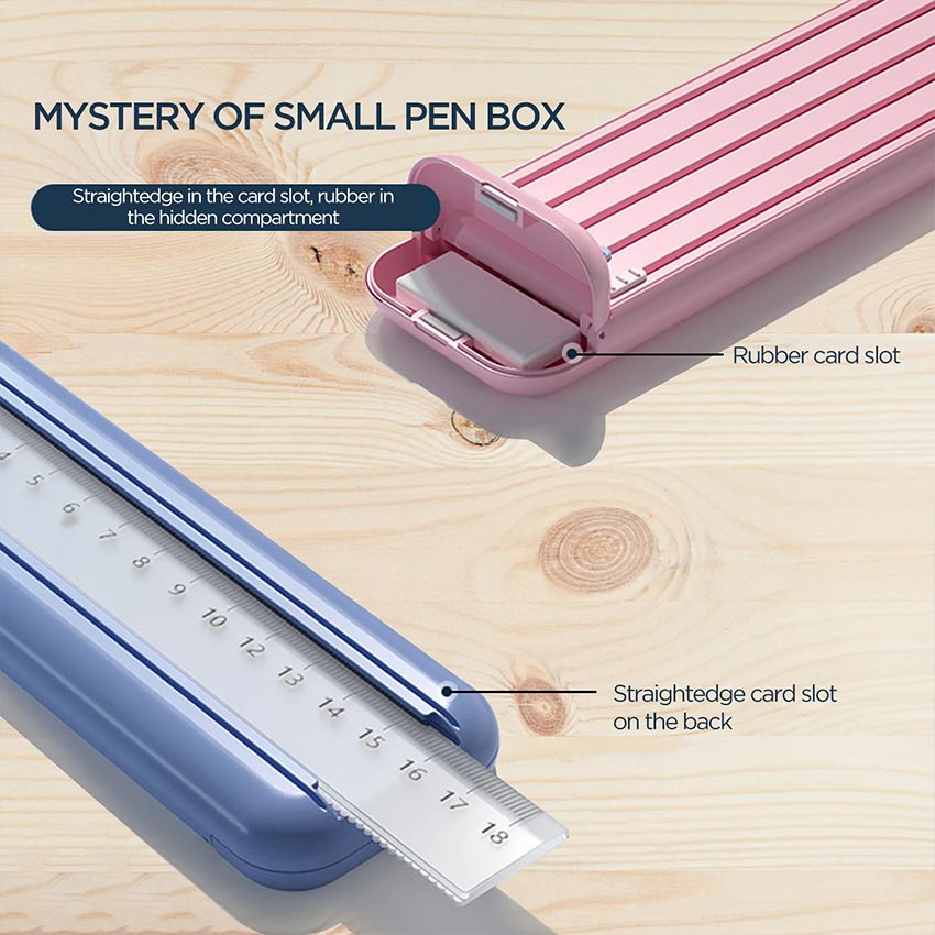 

8 in 1 Kotak Tempat pensil multifungsi anti retak/ Kotak pensil lengkap free