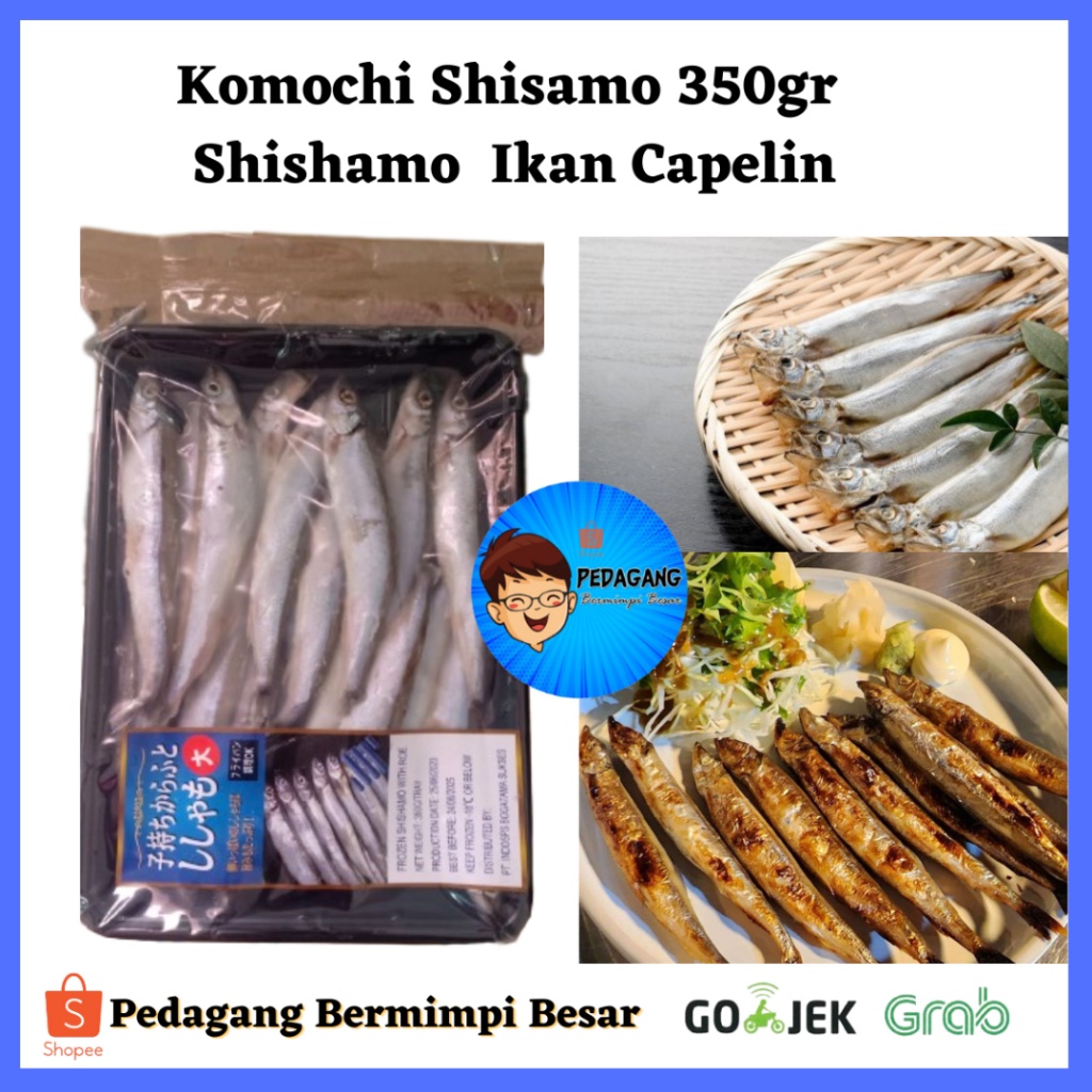 

Komochi Shisamo 350gr Shishamo Ikan Capelin