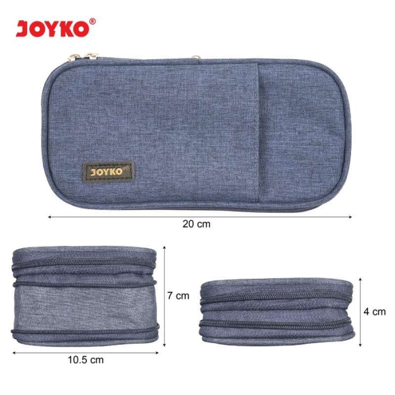

Tempat Pensil Joyko PC-5004 Ukuran Besar 2 Kompartement Bahan Canvas - Pencil Case Perlengkapan