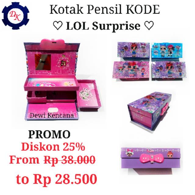 

Kotak Pensil Kartun LOL Kunci Warna Menarik