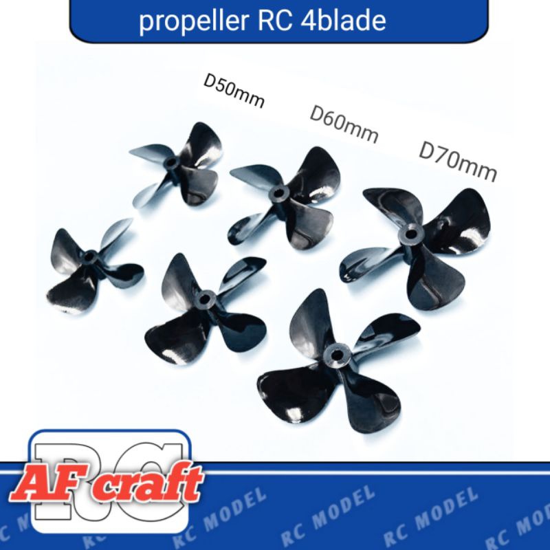 IK Propeller RC Model Boat 50-60-70 Shaft 4mm Hard Nylon