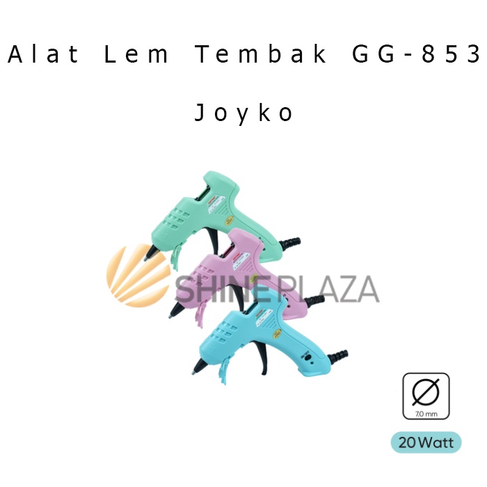 

Alat Lem Tembak Kecil Pastel Color Joyko GG-853 20 Watt - Glue Gun 20W