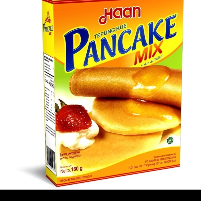 

(Good) HAAN Pancake Mix Vanilla/ Ori kemasan 180gr. Praktis, mudah, enak buat