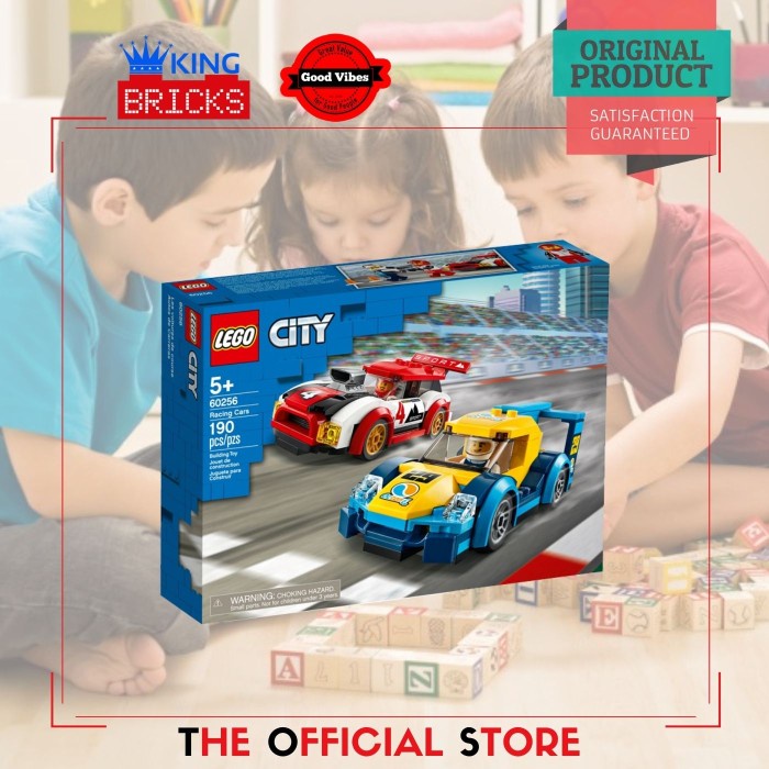 LEGO Original CITY 60256 Racing Cars - Mainan Anak Edukasi Lego Mobil