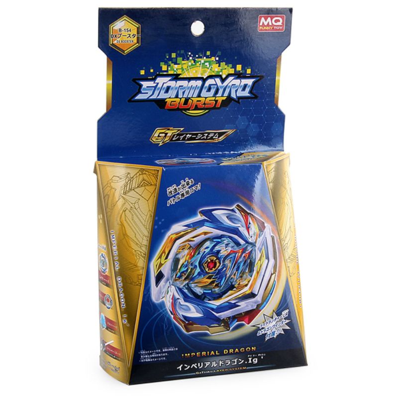IK B154 Mainan Anak Gasing Beyblade Burst + Launcher Gangsing Beybled Imperial Dragon