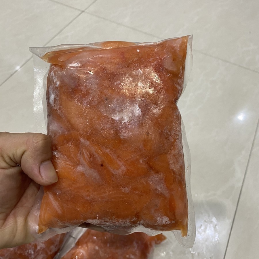

Tetelan ikan salmon / scrap meat salmon fish kemasan 500 gram