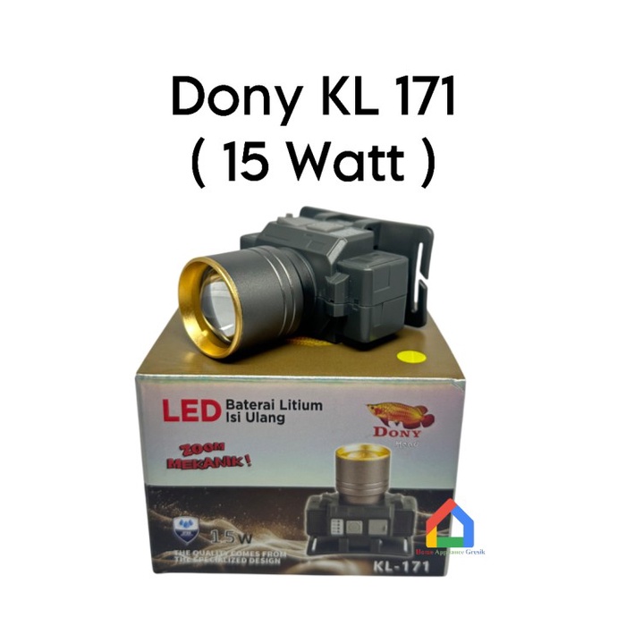 Senter Kepala Dony KL 171 ZOOM / Dony Senter Kepala KL171 (15 Watt)