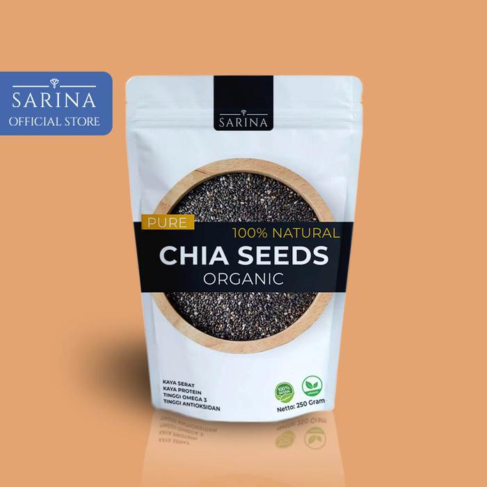 

Organic Black Chiaseed 500GRAM Tinggi Antioksidan Kalsium Protein Omega 3 Magnesium Zat Besi Kalium