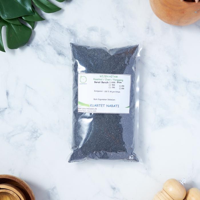 

500gr Roasted Wijen Hitam - Black Sesame Seeds - Premium - Oven