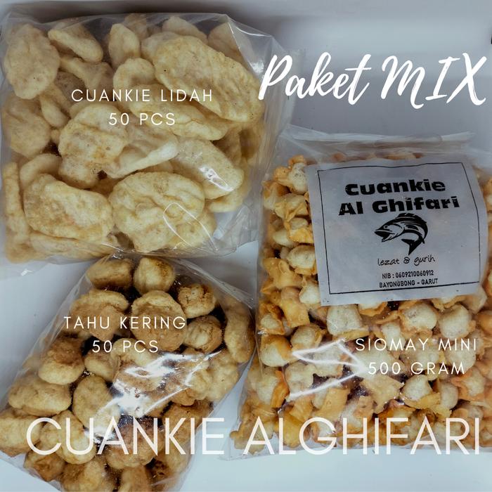 

MIX siomay mini ,cuanki lidah dan tahu kering makaroni cikruh