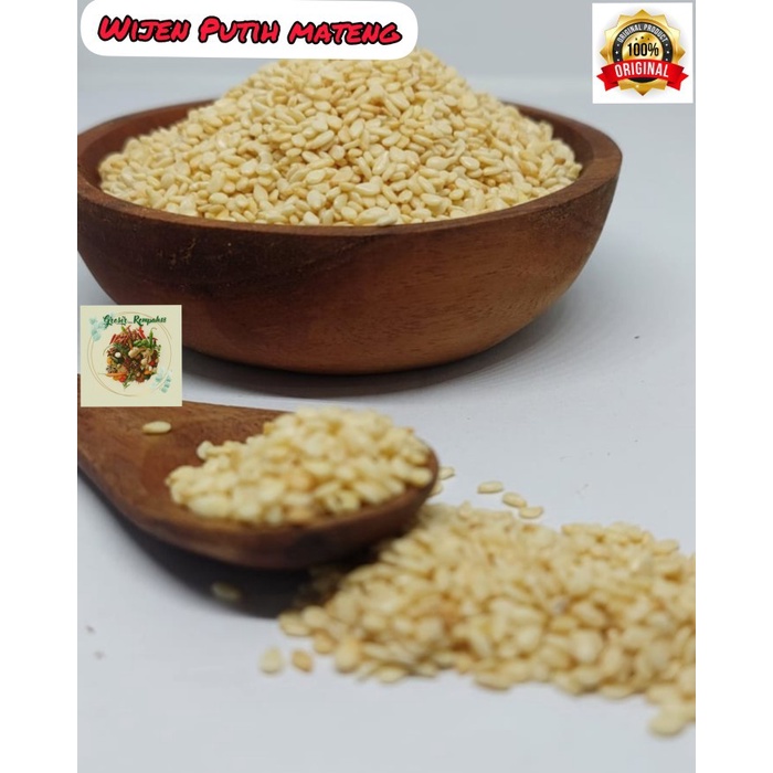 

Wijen putih sangrai / wijen mateng / white sesame seeds roasted 500gr