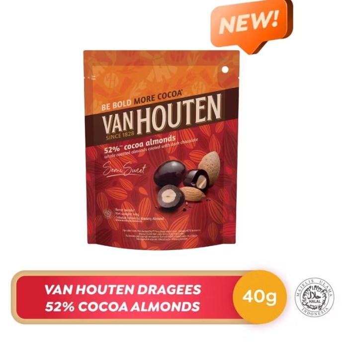JAYAmart- Van Houten Dragees 52% cocoa almond / Van Houten dragees Dark milk raisins / Dark milk