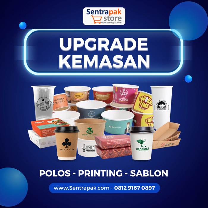 TOP PAPER BOWL 800ML TEBAL DENGAN TUTUP & INNER TRAY - RICE BOWL 800 ML -