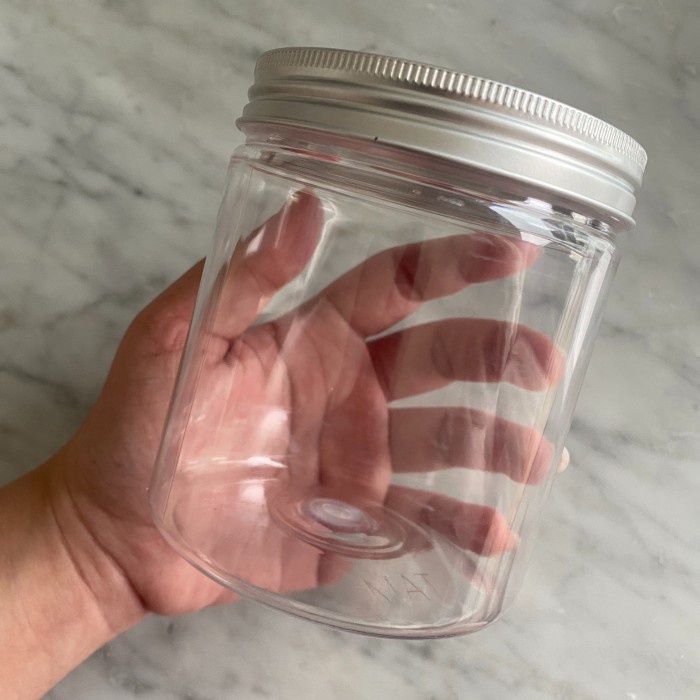 (Good) TOPLES PLASTIK PET 500ML TUTUP ALUMUNIUM SILVER/ TOPLES CYLINDER 500ML