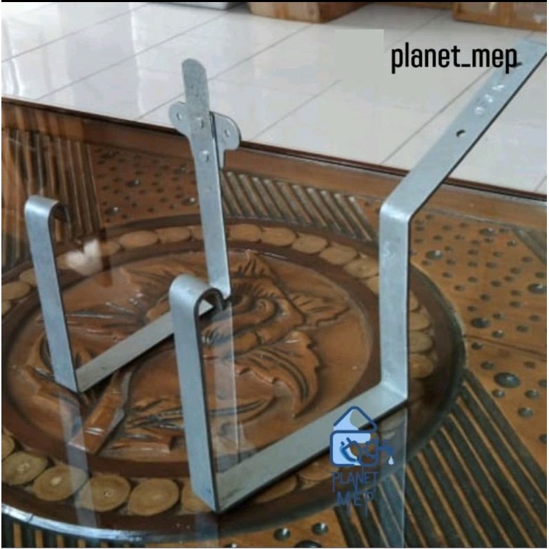 GANTUNGAN / BEGEL TALANG KOTAK 4" GALVANIS TEBAL