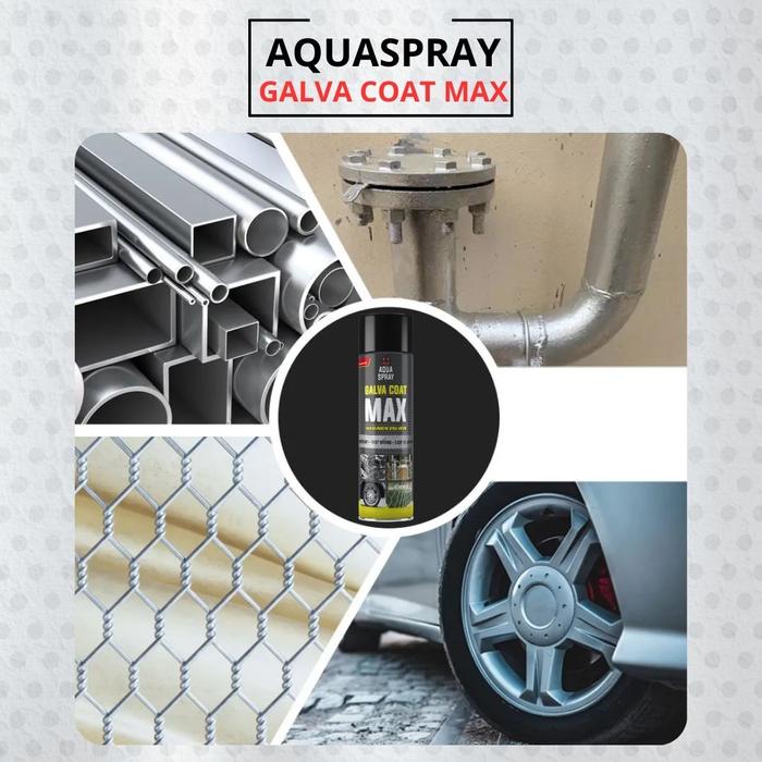 Aquaspray - Galva Coat Max - Cold Zinc Galvanizing Spray Hotdip - Cat Galvanis / Cat Anti Karat