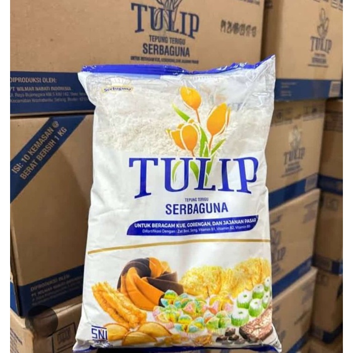 

Tepung Terigu Tulip 1kg x 10pcs perdus