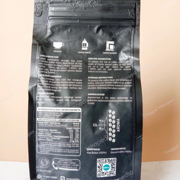 

(Good) Kopi Bubuk EXCELSO Brazilian Santos 200 gram
