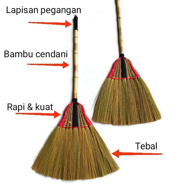 *Ready* Sapu Lantai Ijuk Rayung Muntilan Premium