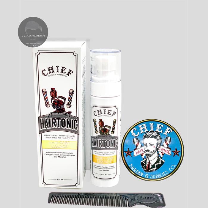 CHIEF HAIRTONIC 100 ML (FRESH WITH COOLING SENSATION HAIR ESSENCE) HAIR TONIC CHIEF FREE SISIR