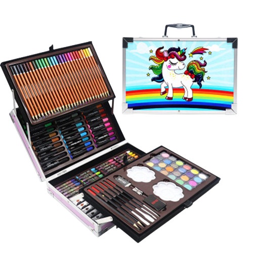 

CRAYON ART SET 145PCS / KOPER SET CRAYON MEWARNAI / KADO ANAK ULTAH