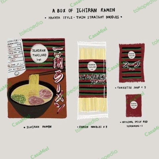 

Sale Terbatas Ichiran Ramen 5 Pack Non-Halal Kyoto Japan Aman