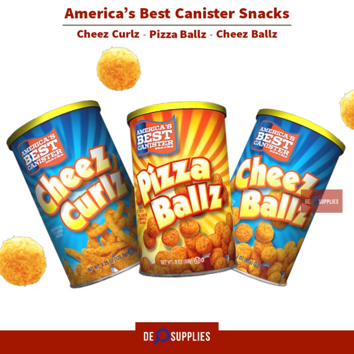 

Abc Cheez Ballz - Cheez Curlz - Pizza Ballz Snack Usa America Snacks