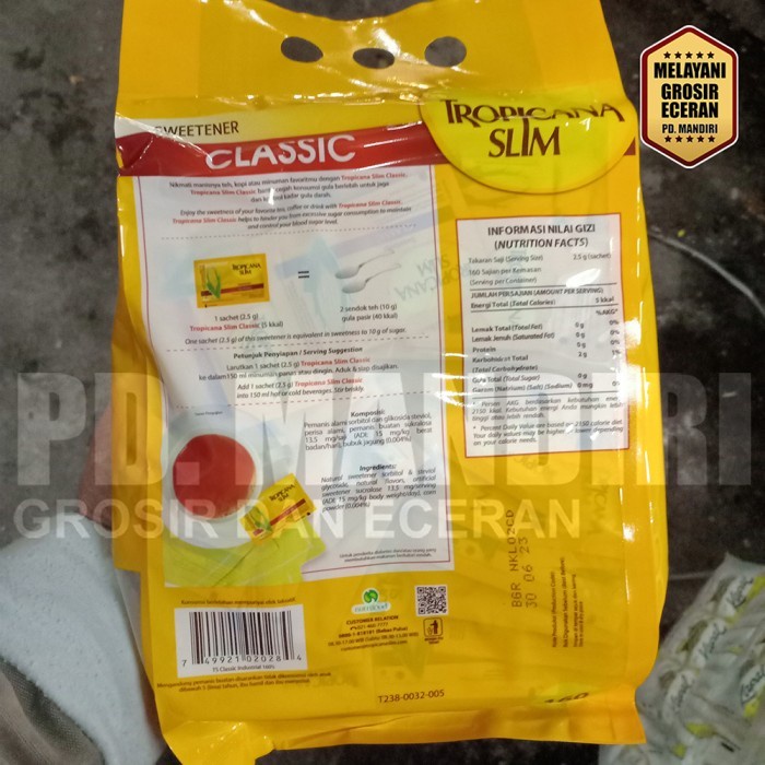 

(Best) TROPICANA SLIM CLASSIC 2,5 GR ISI 160 PCS