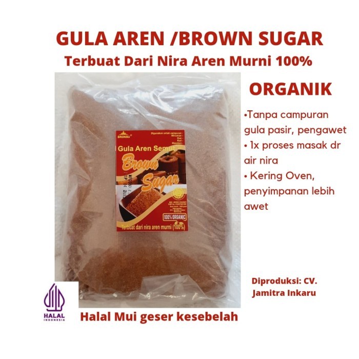 

(Best) Gula Aren Semut Organik Halal 1kg / 1000 gr