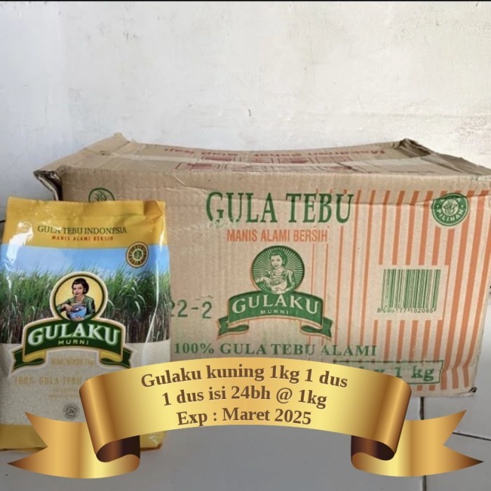 

(Best) Gulaku kuning 1kg 1 karton isi 24bh