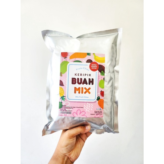

(Good) KERIPIK BUAH MIX EXTRA KERIPIK SAYUR 350g [ Baru Ada Okra ]