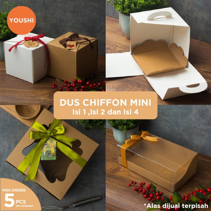 (Best) Dus Kue/Kotak Kue/Box Kue Mini/Dus Bolu/Dus Chiffon Mini/Snackbox