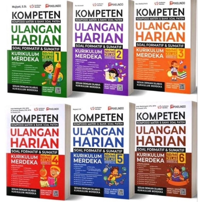 

terbaru !!! promo buku kompeten komposisi materi bank soal paten ulangan harian sd mi kelas 1 2 3 4