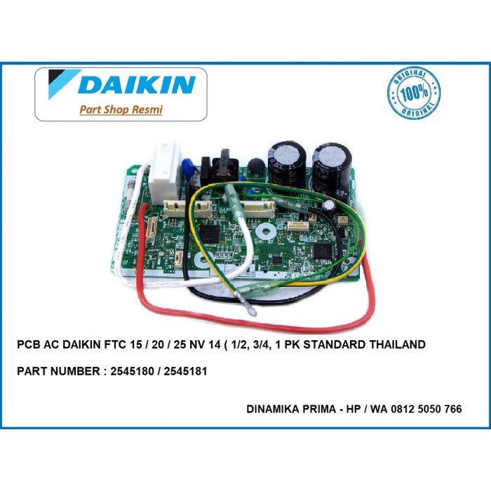 PREMIUM PCB Modul AC Daikin FTC15NV14 PCB AC Daikin 1/2Pk Standard Thailand